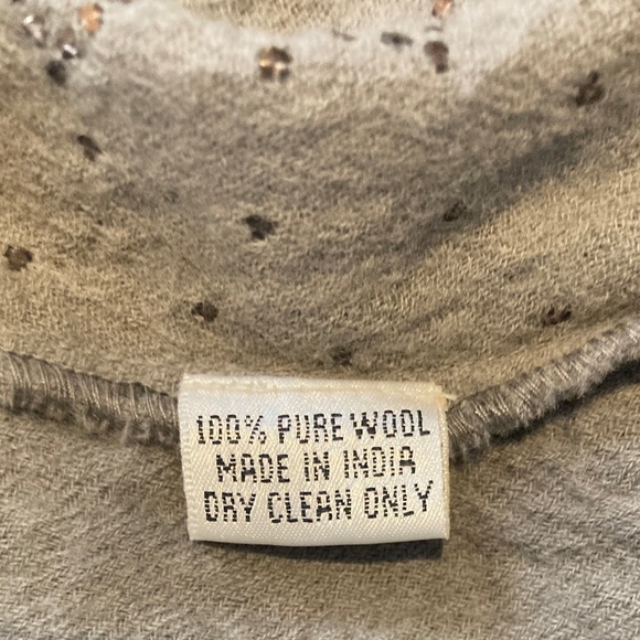 Matta 100%  Wool Hand-Embellishedl A-Line Skirt / L - Picture 9 of 9